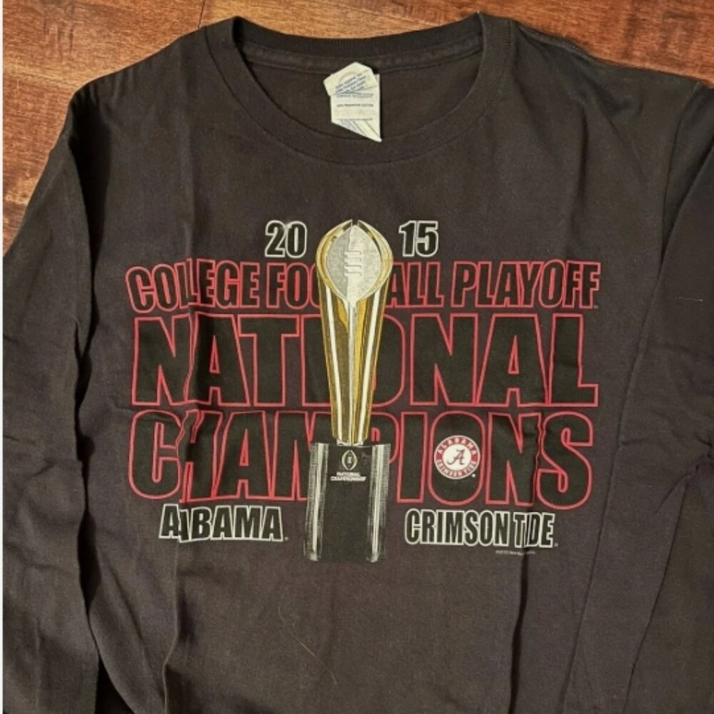 Alabama 2015 National Championship longsleeve tee size: S